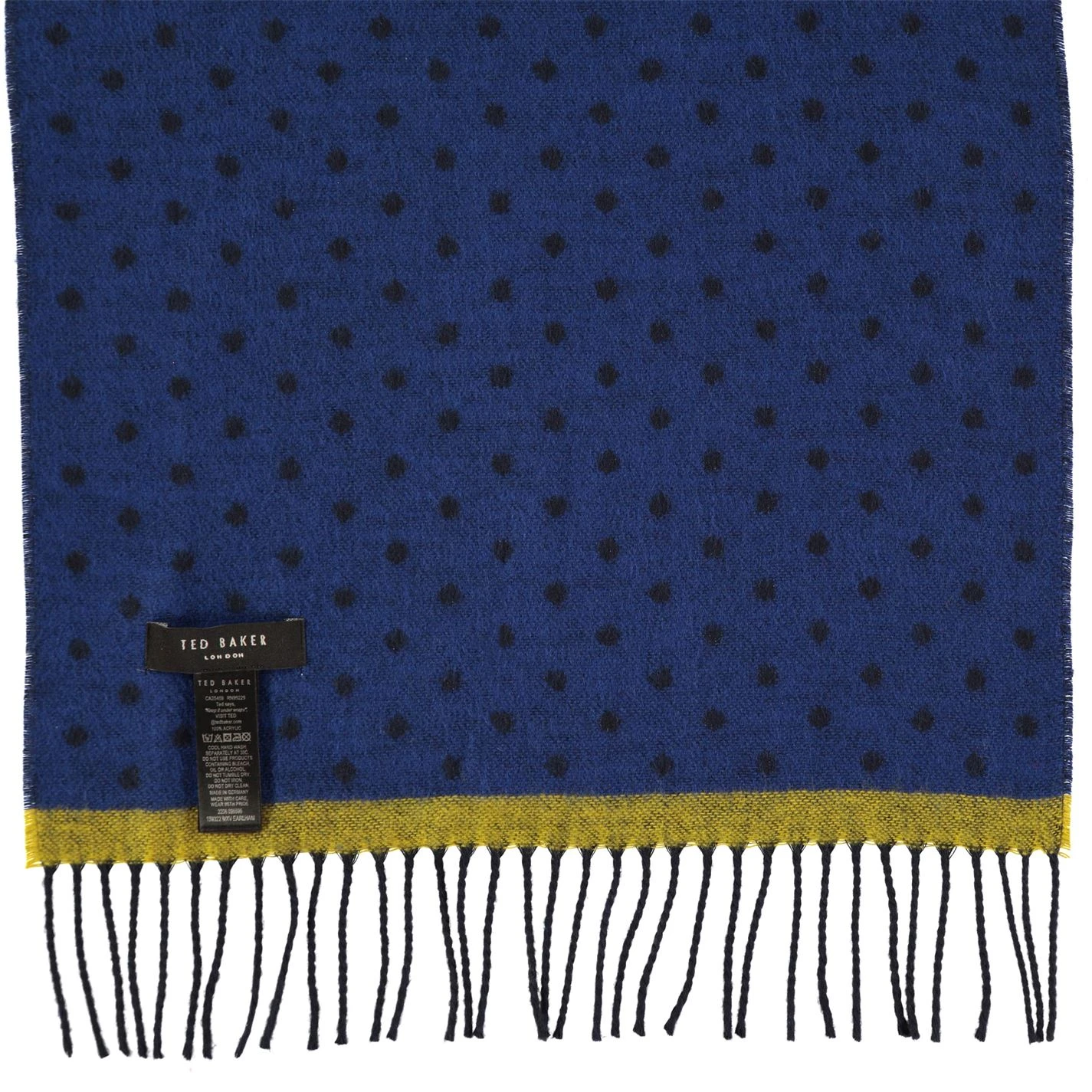 Ted Baker Earlham Scarf for Men's Scarves Colour NAVY 6 Ted Baker Earlham Scarf for Men's Scarves Colour NAVY - Image 4