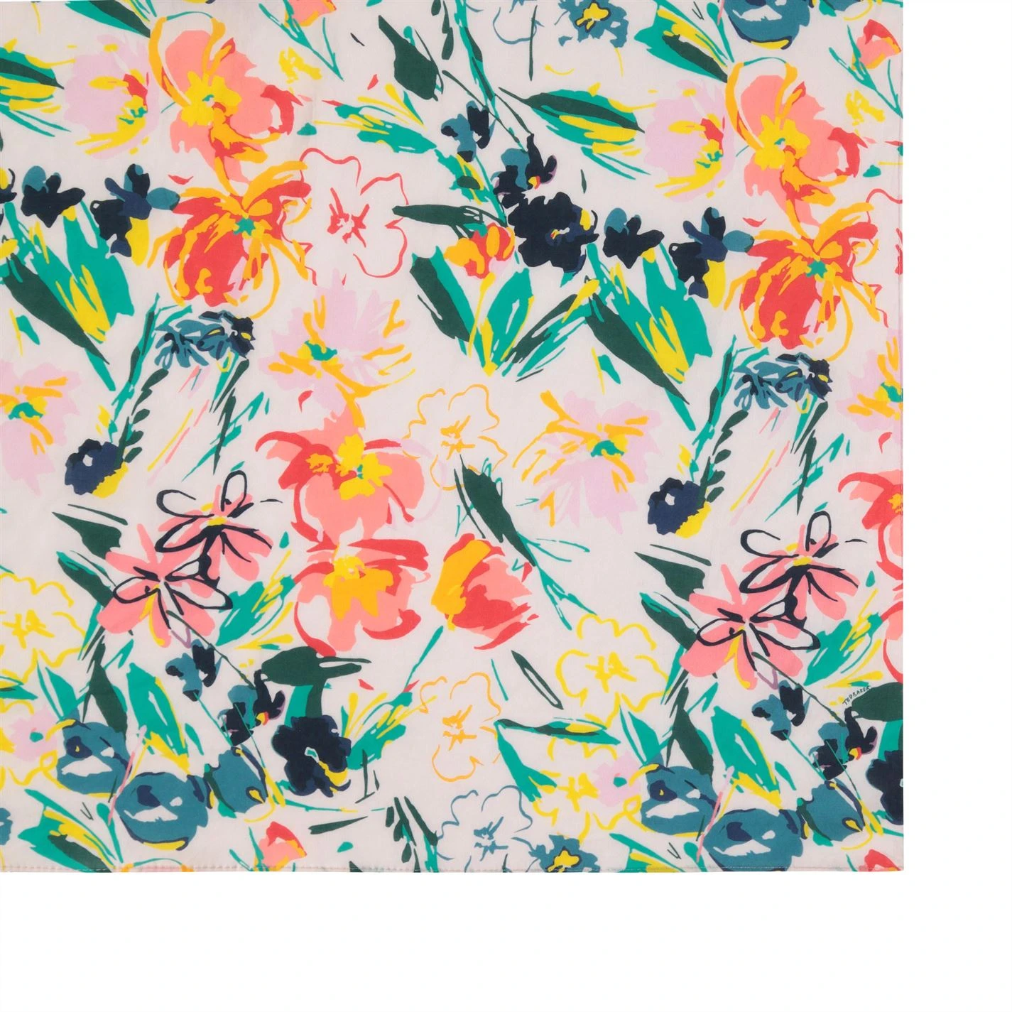 Ted Baker Ted Baker Beny Floral Scarf Womens for Women's Scarves Colour ivory 5 Ted Baker Ted Baker Beny Floral Scarf Womens for Women's Scarves Colour ivory - Image 3