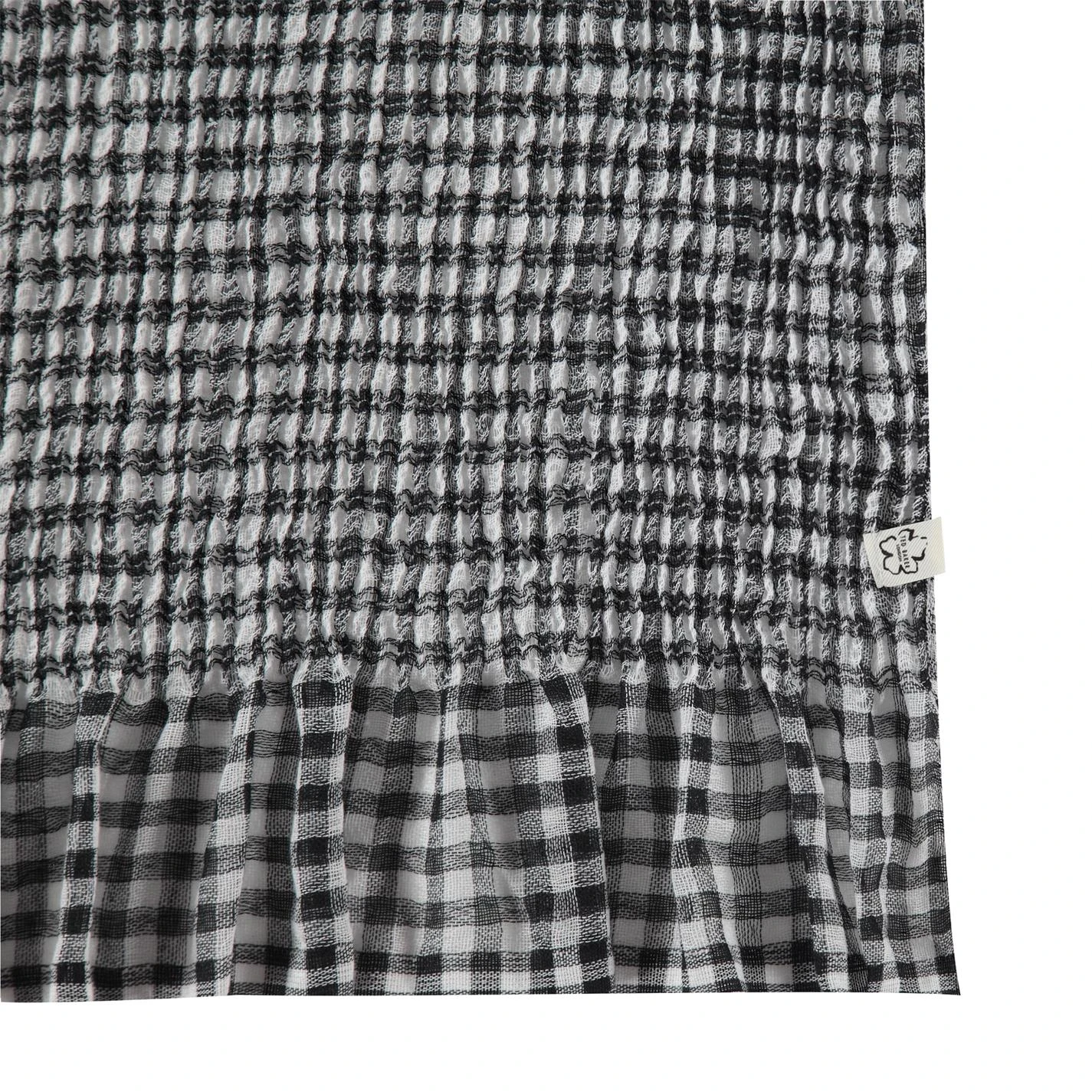 Ted Baker Ted Baker Penny Gingh Scarf Womens for Women's Scarves Colour black 4 Ted Baker Ted Baker Penny Gingh Scarf Womens for Women's Scarves Colour black - Image 2