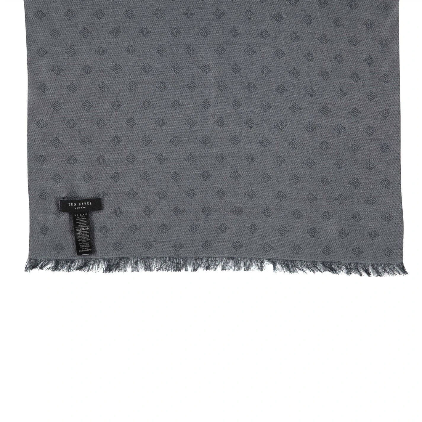 Ted Baker Ted Baker Wrapup Scarf Mens for Men's Scarves Colour Charcoal 5 Ted Baker Ted Baker Wrapup Scarf Mens for Men's Scarves Colour Charcoal - Image 3