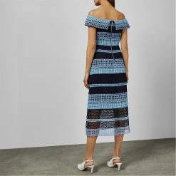 Ted Baker Ted Baker Womens Candaca Dress for Wedding Guest Dresses Colour Brt-Blue -Outlet Wardrobe Mix Store 98220518 xxl a2