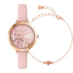 Ted Baker Ted Ammy Hearts Gift Ld10 for Ladies' Watches Colour Pink/Rose Gold