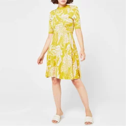 Ted Baker Ted Baker Monniey Skater Dress Womens for Dresses Colour Yellow -Outlet Wardrobe Mix Store 99047413 xxl a1