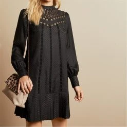 Ted Baker Ted Baker Chello Dress Womens for Dresses Colour Black -Outlet Wardrobe Mix Store 99253303 xxl a2