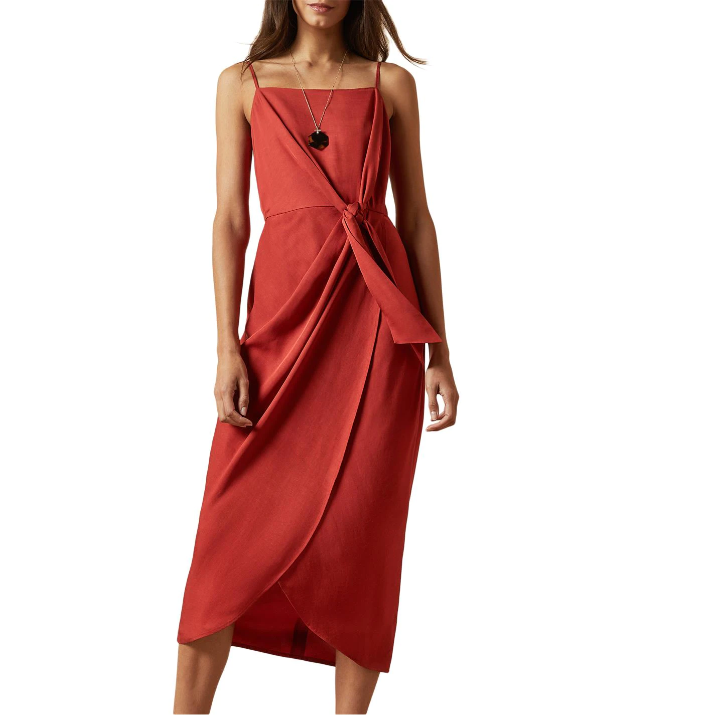 Ted Baker Laani Knot Dress for Prom Dresses Colour Dark Brown 4 Ted Baker Laani Knot Dress for Prom Dresses Colour Dark Brown - Image 2